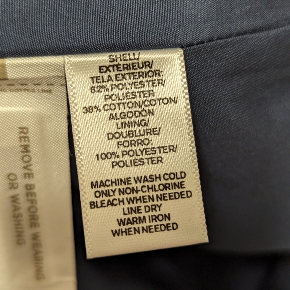 Ann Taylor Loft blue red striped skirt size 16 - Picture 7 of 8